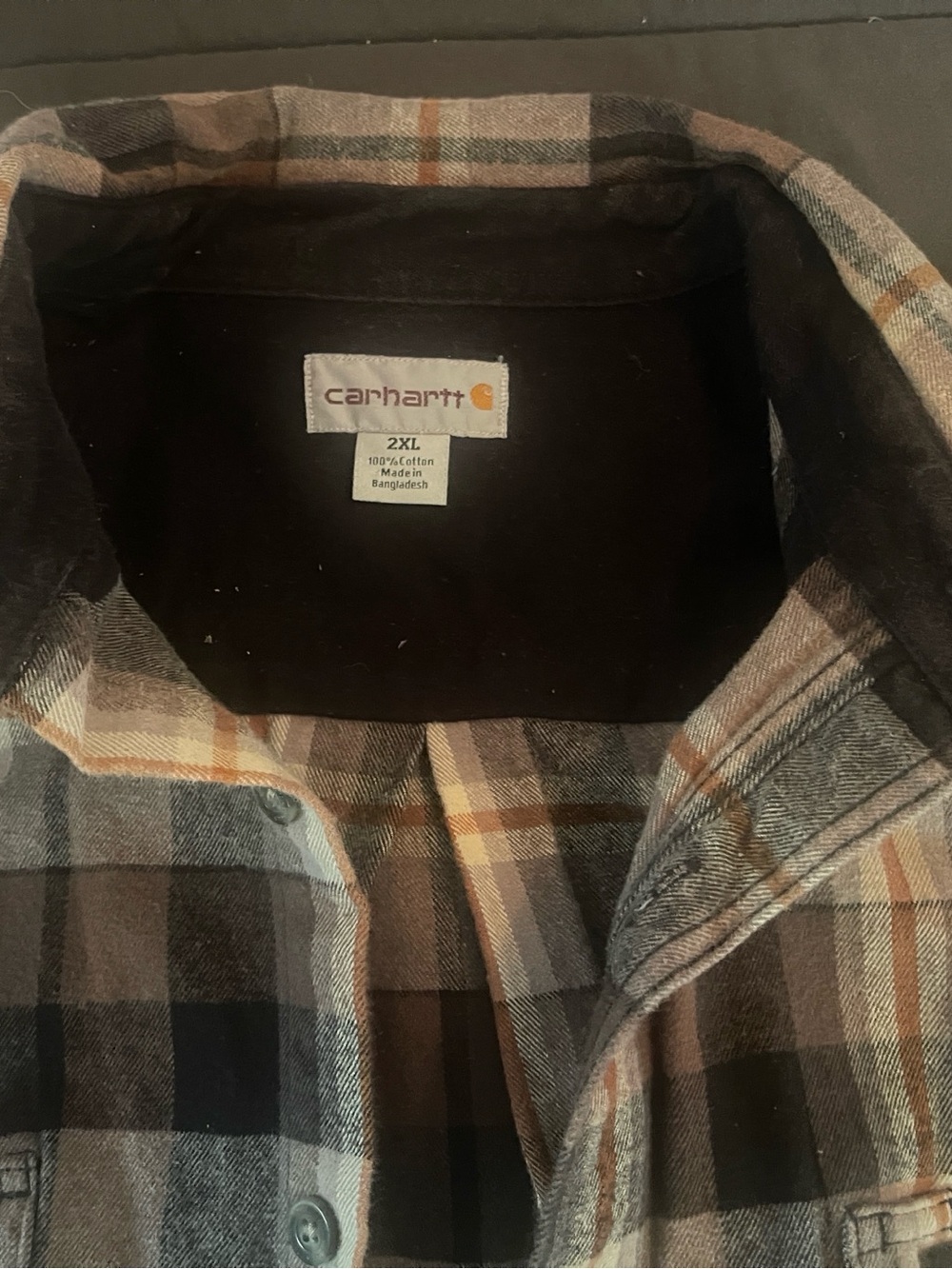 Carhartt Plaid Shirt Jacket in Brown and Black